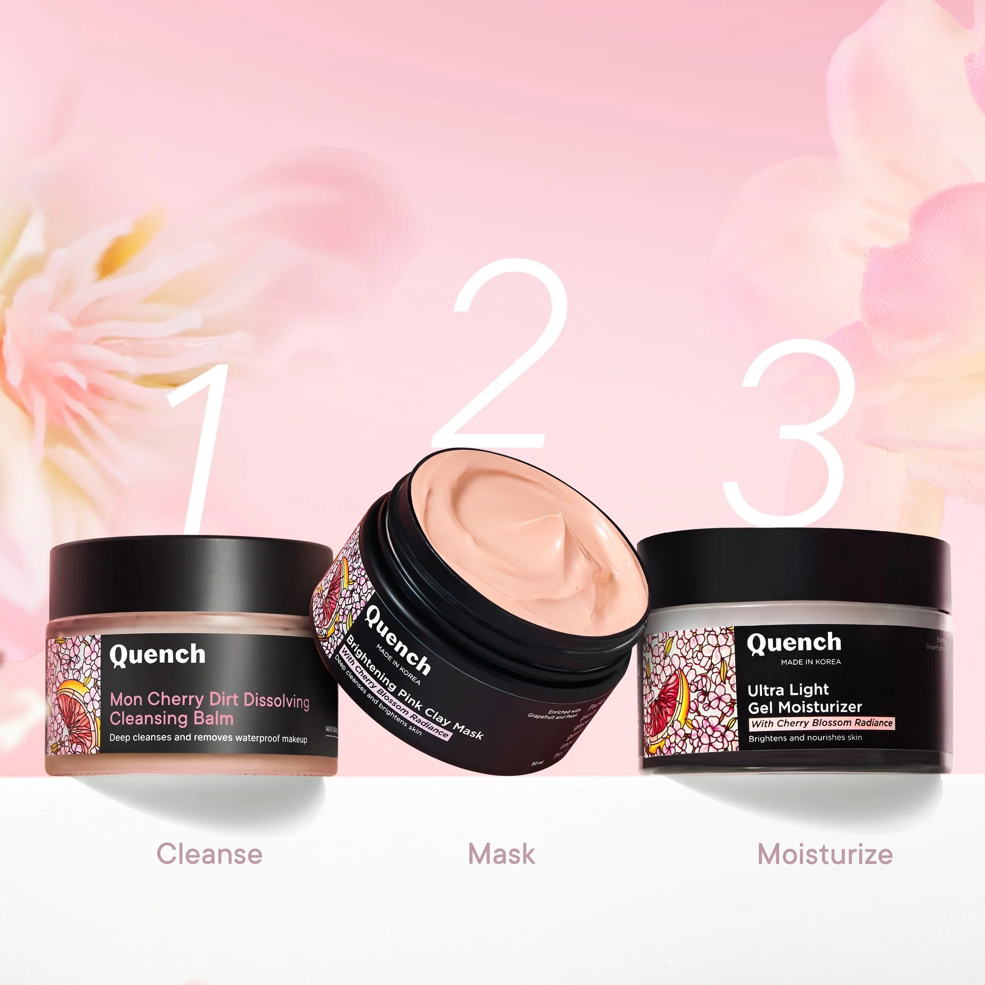 Brightening Pink Clay Mask with Cherry Blossom Radiance | De-tan & Removes Blackheads - 50 ML - Image 7