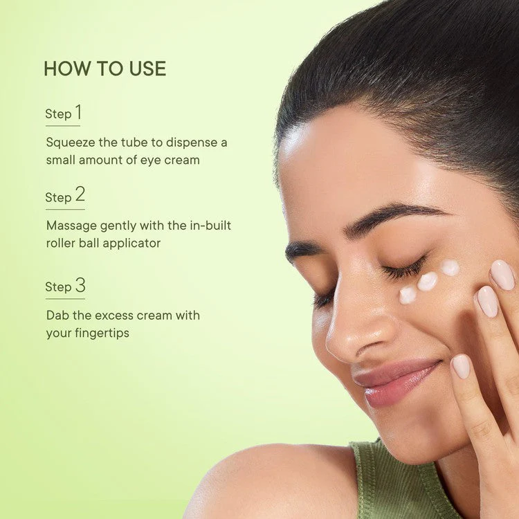 Dark Circle Under Eye Cream with Cica Herb Repair With Cooling Massage Roller- 15 ML - Image 7