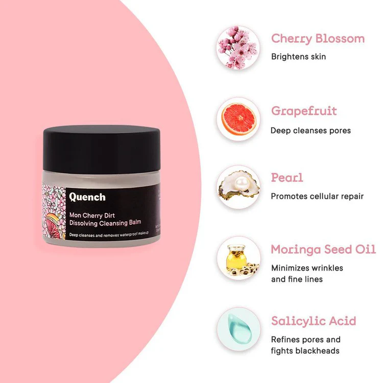 Dirt Dissolving Daily Cleansing Balm with Cherry Blossom Radiance (Mini) - Image 3