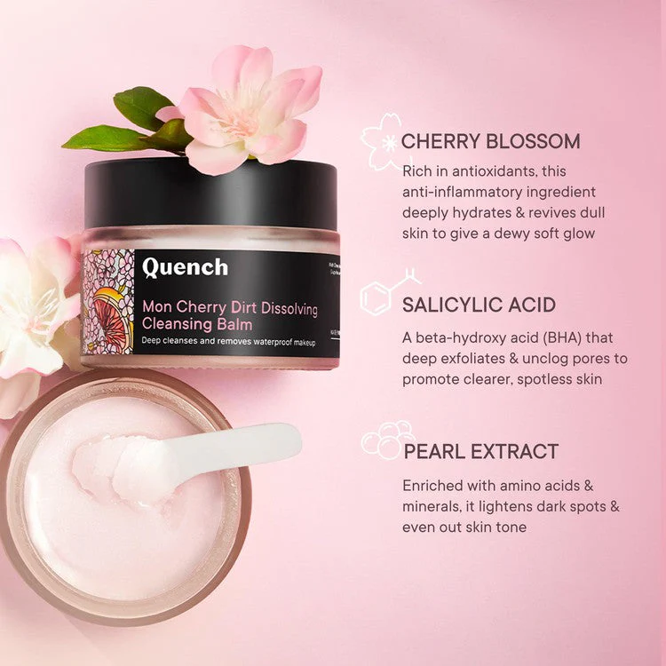Dirt Dissolving Daily Cleansing Balm with Cherry Blossom Radiance - Pack of 1 - Image 4
