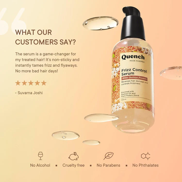 Frizz Control Serum with Quinoa Protein - 100ml - Image 5