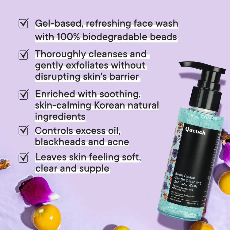 Gentle Cleansing Gel Face Wash with Birch Juice Enzymes - 100 ML - Image 2
