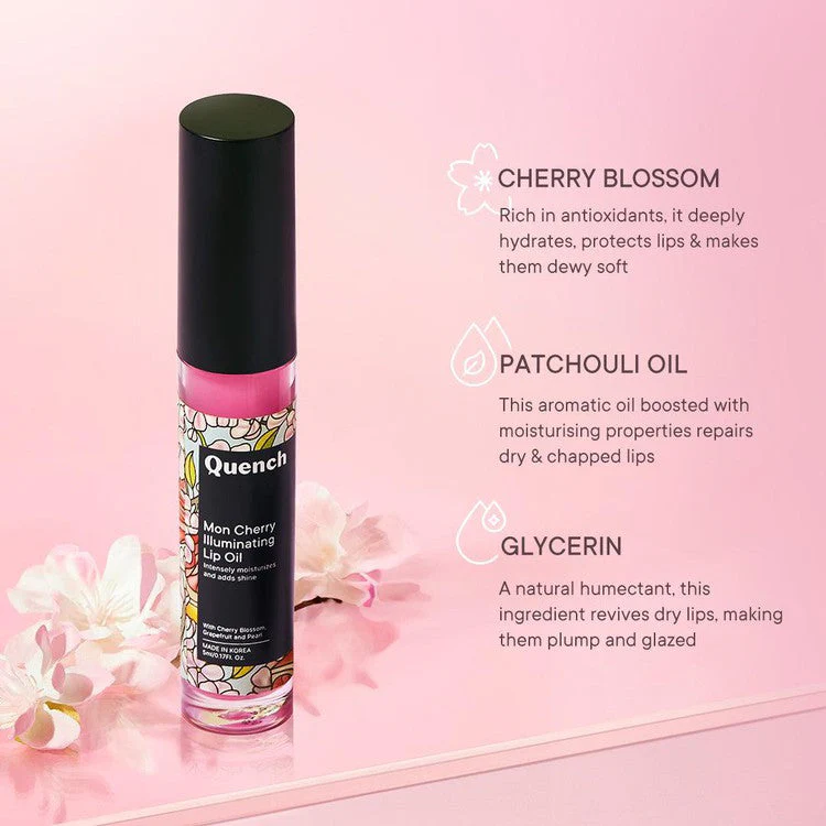 Illuminating Lip Oil with Cherry Blossom Radiance - 5 ML - Image 5