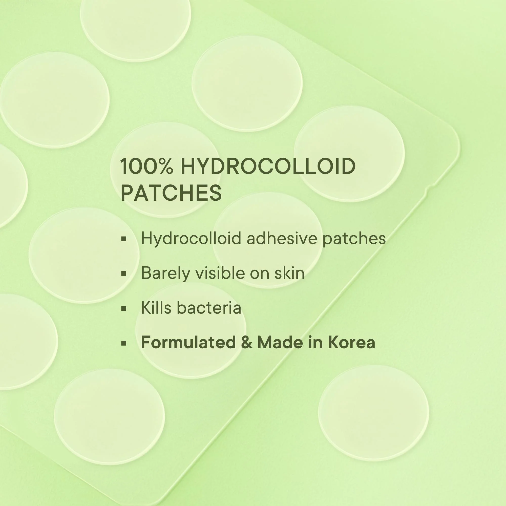 Matcha Tea Clarifying Acne Patches - Image 4