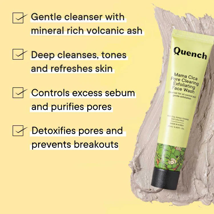 Pore Clearing Exfoliating Face Wash with Cica Herb Repair Mini - Pack of 2 - Image 3