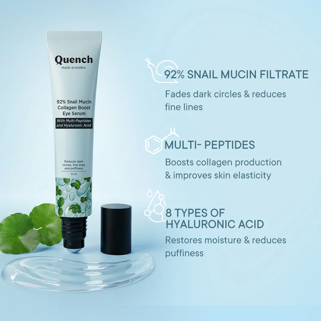 Quench 92% Snail Mucin Collagen Boost Eye Serum - Image 3
