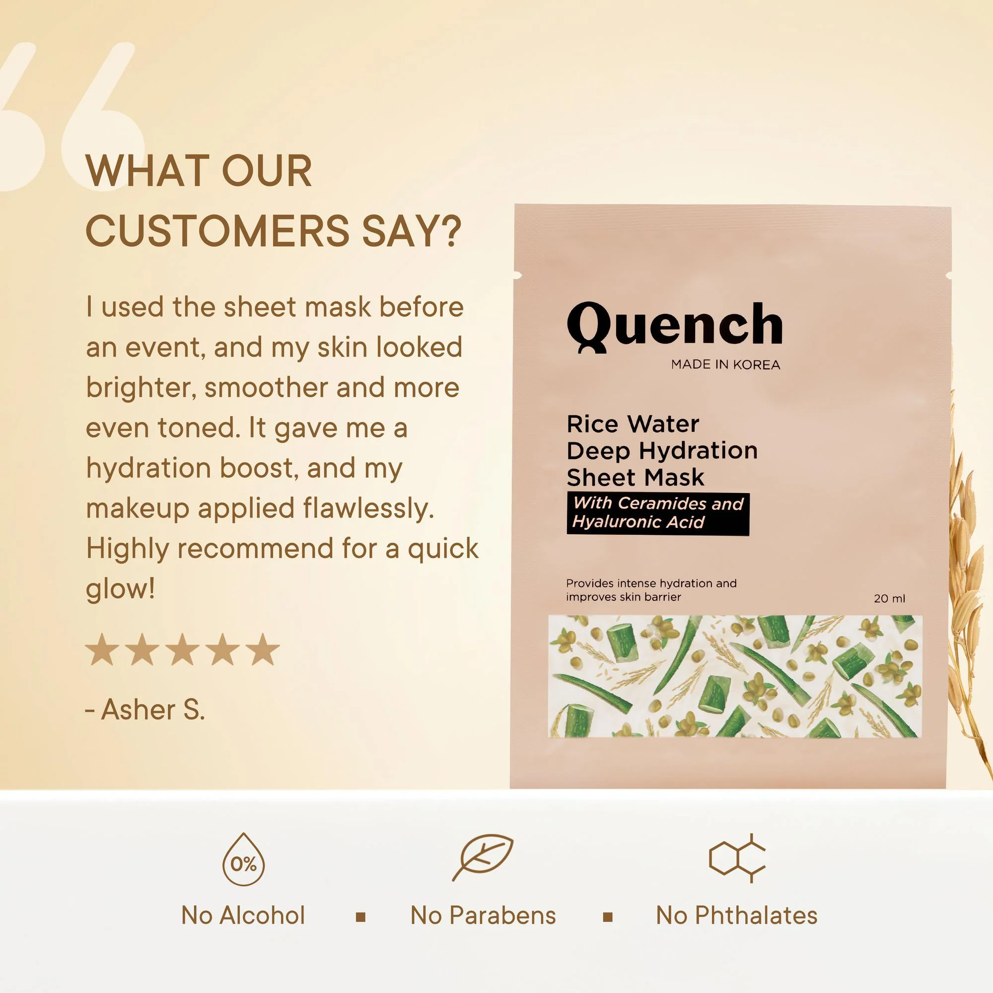 Rice Water Deep Hydration Sheet Mask - Image 5