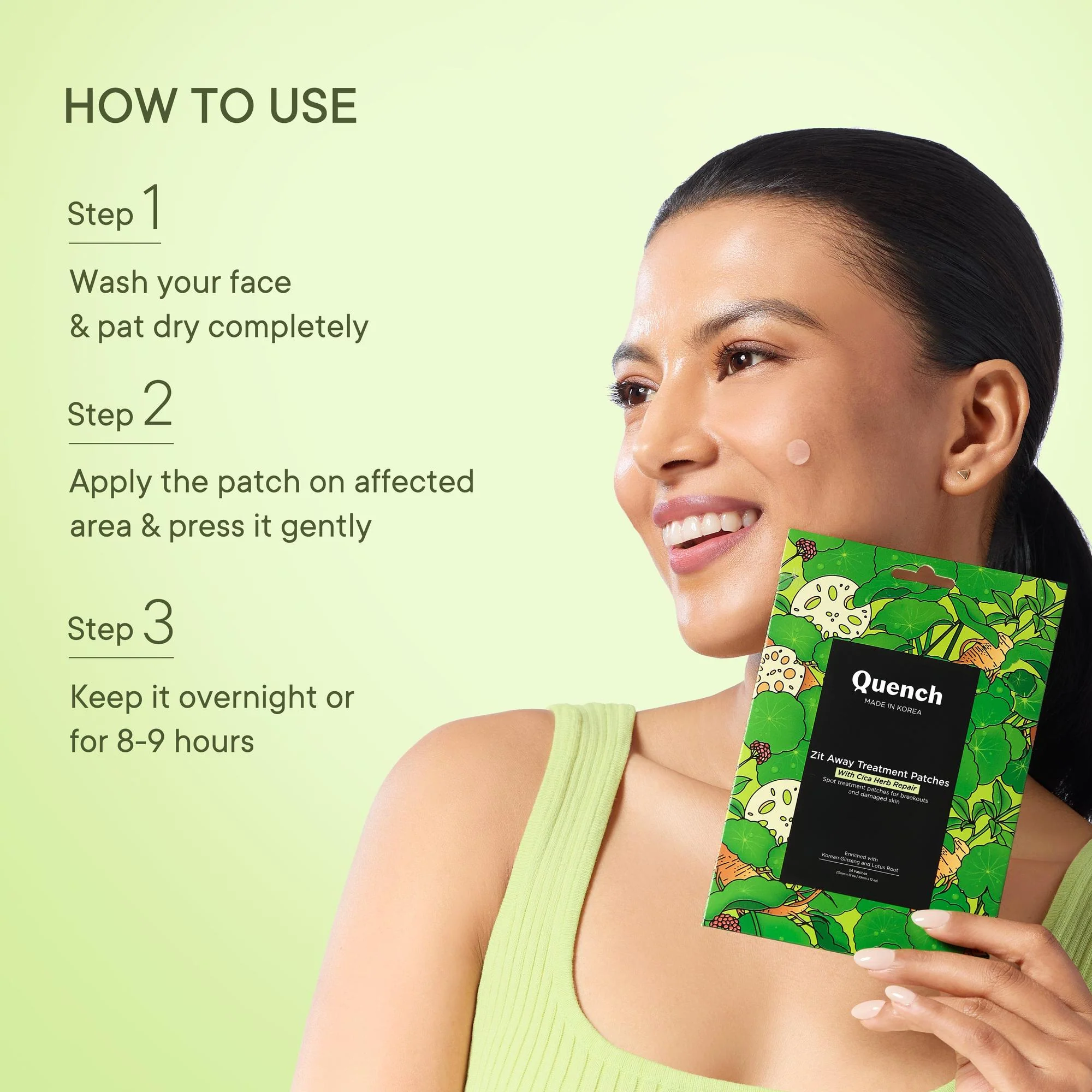 Zit Away Treatment Patches with Cica Herb Repair - 24 PATCHES - Image 5